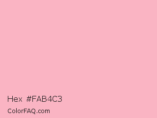 Hex #fab4c3 Color Image