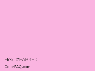 Hex #fab4e0 Color Image