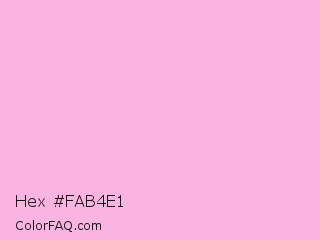 Hex #fab4e1 Color Image