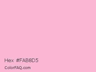 Hex #fab8d5 Color Image