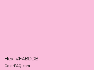Hex #fabddb Color Image