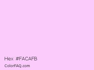 Hex #facafb Color Image