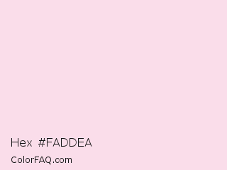 Hex #faddea Color Image