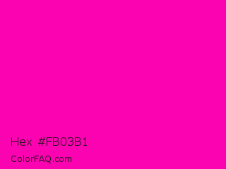 Hex #fb03b1 Color Image