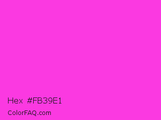Hex #fb39e1 Color Image