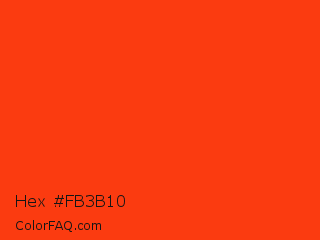 Hex #fb3b10 Color Image