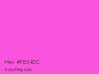 Hex #fb54dc Color Image