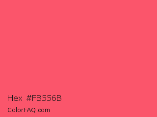 Hex #fb556b Color Image