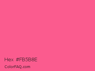 Hex #fb5b8e Color Image
