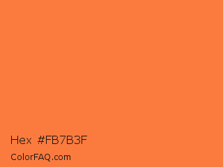 Hex #fb7b3f Color Image