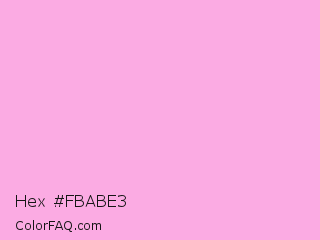 Hex #fbabe3 Color Image
