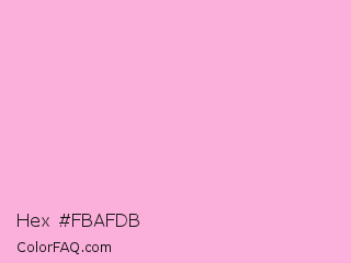 Hex #fbafdb Color Image