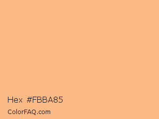 Hex #fbba85 Color Image