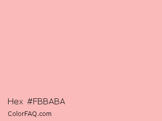 Hex #fbbaba Color Image
