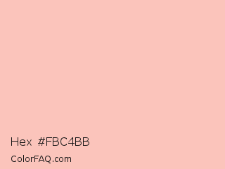 Hex #fbc4bb Color Image