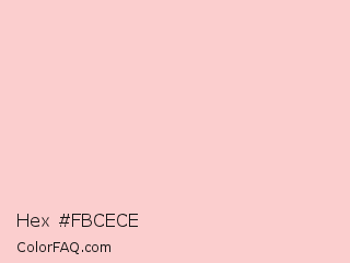 Hex #fbcece Color Image
