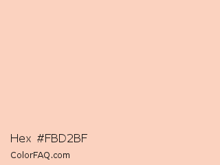 Hex #fbd2bf Color Image