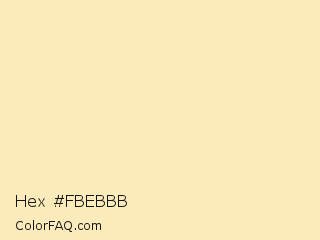 Hex #fbebbb Color Image