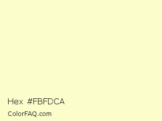 Hex #fbfdca Color Image