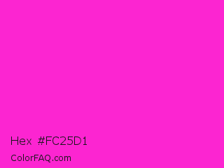 Hex #fc25d1 Color Image