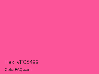 Hex #fc5499 Color Image