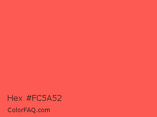 Hex #fc5a52 Color Image