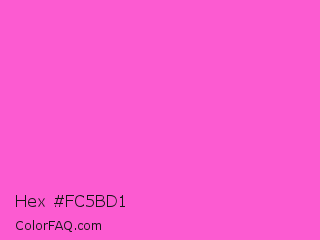 Hex #fc5bd1 Color Image