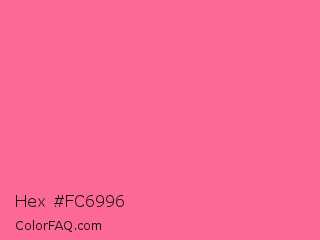 Hex #fc6996 Color Image
