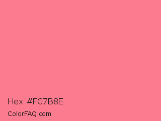 Hex #fc7b8e Color Image