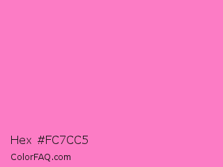 Hex #fc7cc5 Color Image