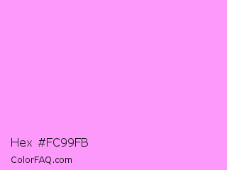 Hex #fc99fb Color Image