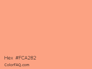 Hex #fca282 Color Image