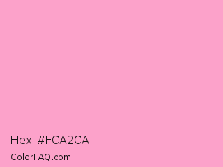 Hex #fca2ca Color Image