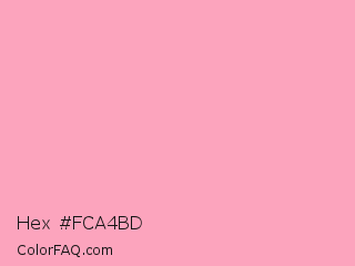 Hex #fca4bd Color Image