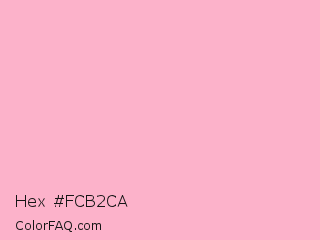 Hex #fcb2ca Color Image