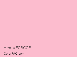 Hex #fcbcce Color Image