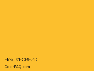 Hex #fcbf2d Color Image