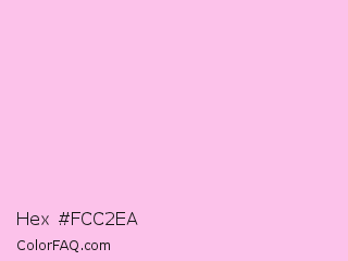 Hex #fcc2ea Color Image
