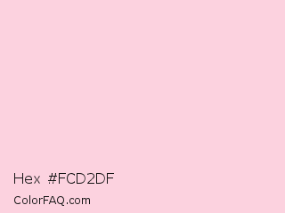 Hex #fcd2df Color Image