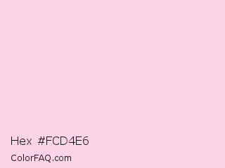 Hex #fcd4e6 Color Image