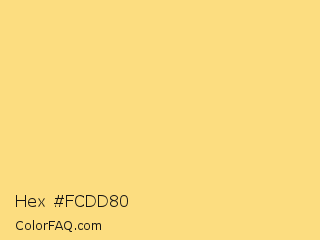 Hex #fcdd80 Color Image