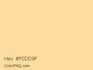 Hex #fcdd9f Color Image