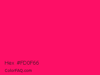 Hex #fd0f66 Color Image