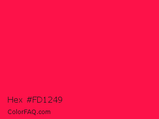 Hex #fd1249 Color Image