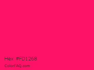 Hex #fd1268 Color Image