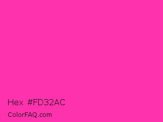 Hex #fd32ac Color Image