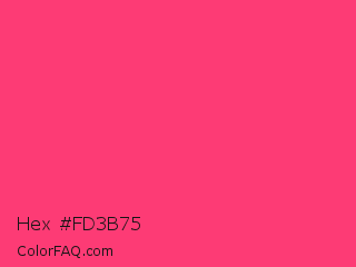 Hex #fd3b75 Color Image