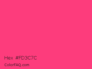 Hex #fd3c7c Color Image