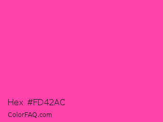 Hex #fd42ac Color Image