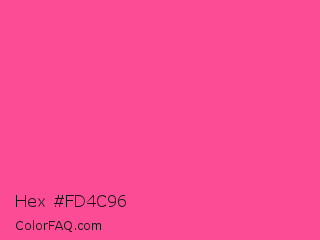 Hex #fd4c96 Color Image